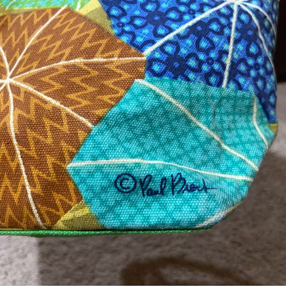 Sun ‘N' Sand Bag Purse Design By Paul Brent Beach Umbrellas Cotton Double Handle - Picture 4 of 14